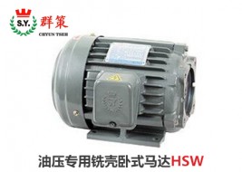 群策電機_油壓專用銑殼臥式馬達(dá)HSW